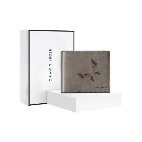 Simvay Clos Синтетическая кожа Кошелек Держатель для карт Клатч Сумка для документов Кошелек Чековая застежка Мужской Серый