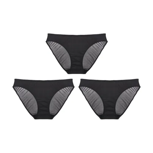 FREELASS 3 Pack Черные Женские Трусики-Бикини