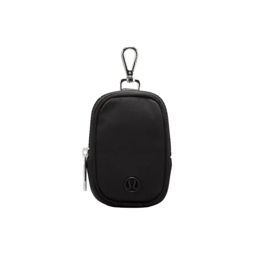 lululemon Трикотажная ткань Нейлон Мелочь Кошелек Мешок для хранения Нано Унисекс Черный