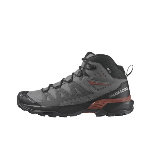 Salomon X Ultra 360 Противоскользящий Устойчивый к износу Водонепроницаемый MID Топ Походная обувь Мужская Серый Черный