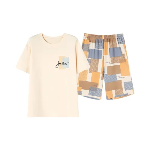 Montagut Pajama Набор Летний Мужской Combo Set Абрикосовая кожа