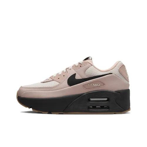 Nike Air Max 90 Low Топ Повседневный Женский Розовый Белый Черный