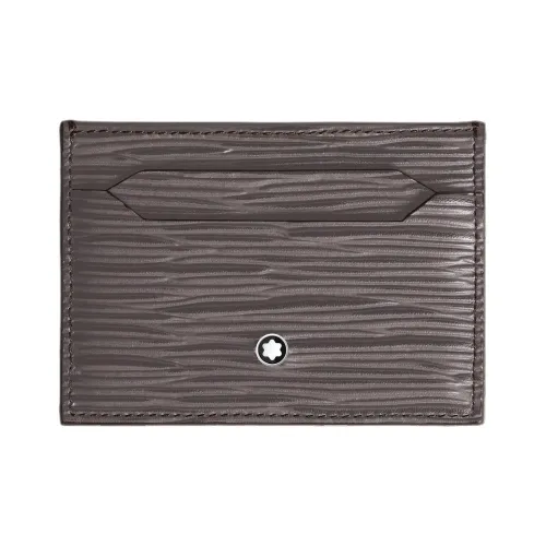 MONTBLANC Кожа Держатель для карт Мужской Элегантный Серый