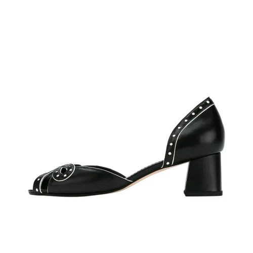 Sarah Chofakian One Ремень Сандалии 4CM Женские Черные