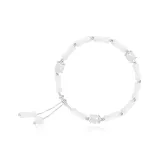 Бамбуковые браслеты с подвесками "Удача" [Белый]