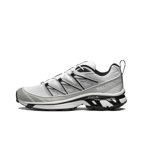 Salomon Collaboration XT 6 Беговые кроссовки Низкий топ Белый/Металлический черный Унисекс
