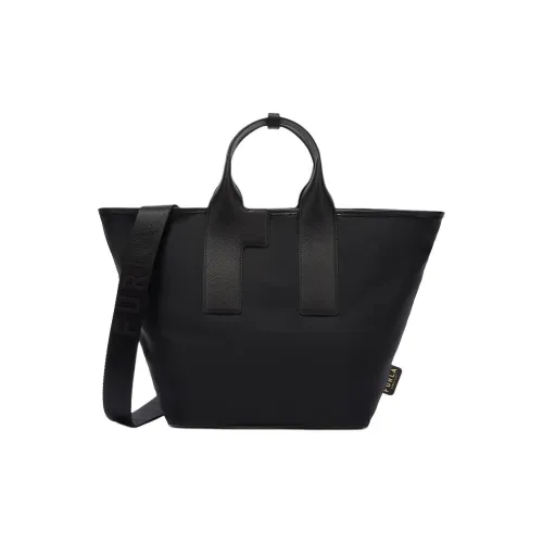 Furla Piuma Нейлон Сумка-тоут Сумка для покупок Сумка через плечо Сумка Большая Женская Черная