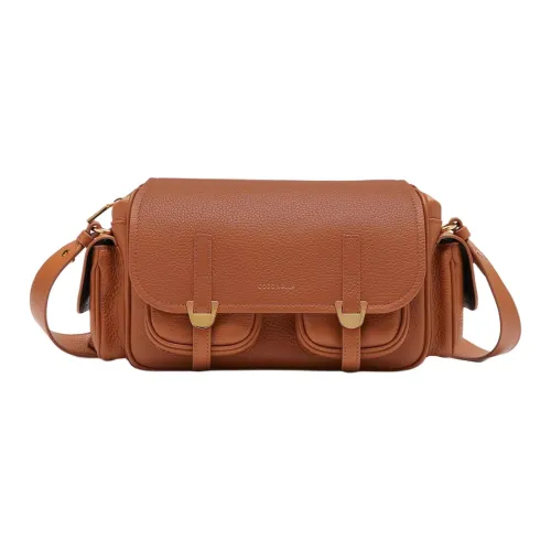 COCCINELLE GRAIN LEATHER Сумка через плечо Средняя Женская Коричневая