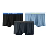 [Модал Стиль--100% хлопок 5A Антибактериальный] Призрачный Ночной Черный (Синий) Силикон Серый, Лазурный Синий