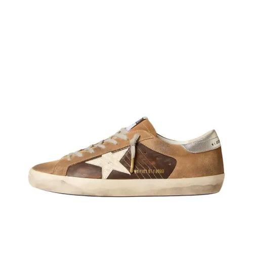 Golden Goose Супер Звезда Low Топ Скейтборд Кроссовки Мужские Коричневые