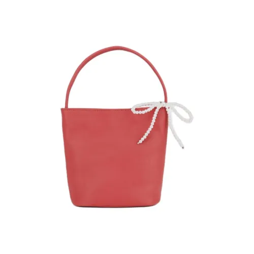 DEERE JACK Корова Кожа Ведро-Формовая Сумка Сумка через плечо Сумка Маленькая Женская Бордо Красный