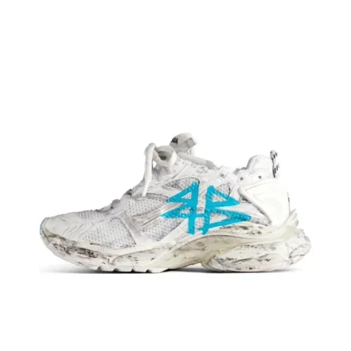 Balenciaga Runner Graffiti Низкий Топ Повседневная Обувь Женская Белая