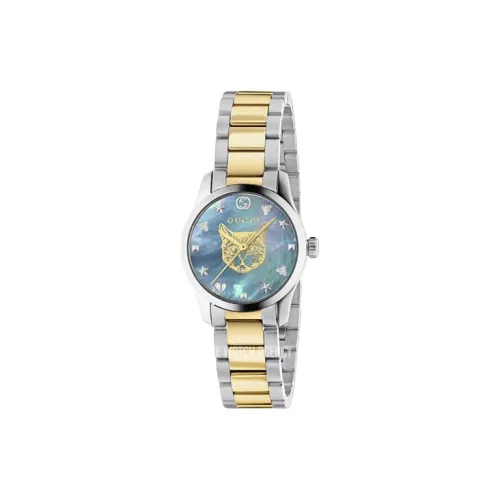 GUCCI G Timeless Collection Кварцевые часы механизм ремешок из нержавеющей стали синий циферблат унисекс