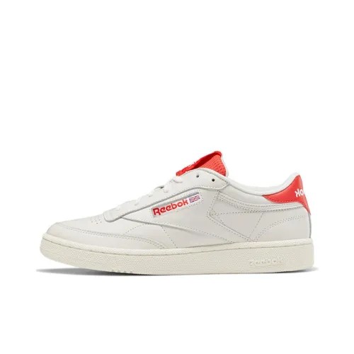 Reebok Club C Series 85 MU Low Топ Скейтборд Кроссовки Унисекс Белый Оранжевый