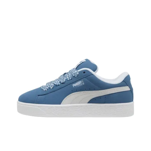 PUMA Suede XL Low Топ Скейтборд Кроссовки Женские Синие Белые