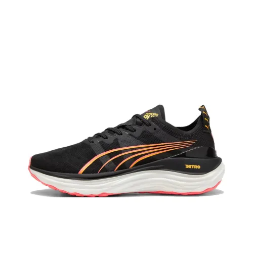 PUMA ForeverRUN Nitro Slip-Resistant Abrasion-Resistant Breathable Low-Top Casual Running Shoes Women's Black PUMA ForeverRUN Nitro Противоскользящие Устойчивые к истиранию Дышащие Низкие Кеды Повседневные Беговые Кроссовки Женские Черные