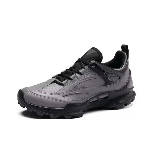 Ecco Износостойкий и Легкий Низкий Топ Casual Мужской Серый