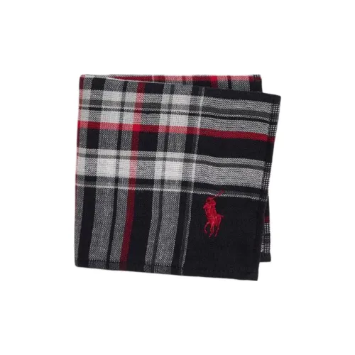 Polo Ralph Lauren Хлопковый шелковый шарф мужской черный