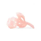Розовая заколка-краб [Светло-розовая]