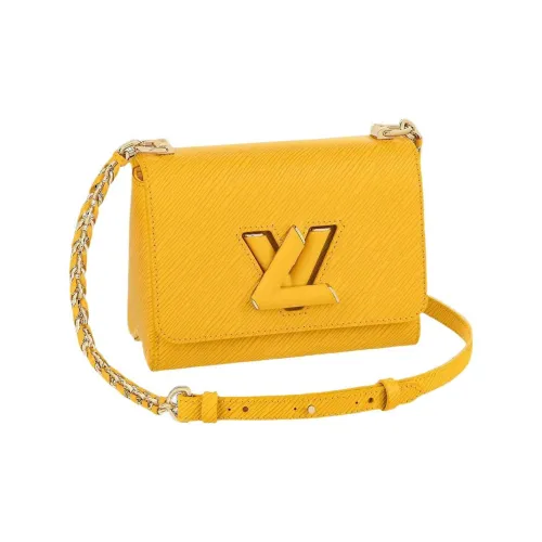 LOUIS VUITTON Twist Кожа Через плечо Одно плечо Сумка Маленькая Женская Желтая