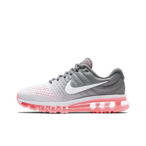 Nike Air Max 2017 Low Топ Air Cushion Повседневные Беговые Кроссовки Женские Серый Белый Розовый Градиент
