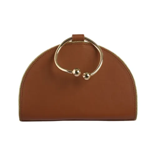 IRIDESCENCE Сумка-купол из коровьей кожи через плечо на одно плечо клатч женский карамель