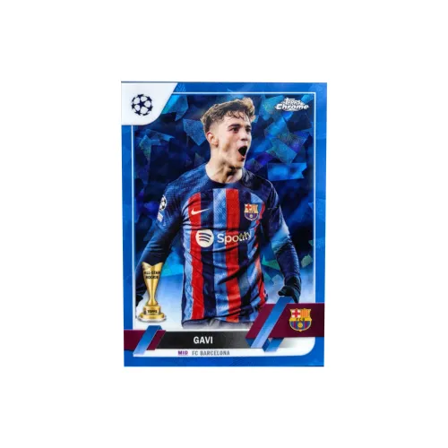 Topps Gavi Барса Испания Golden Мальчик Синий лед Большой размер Вариант EDITION Игрок Карта Карта пройдет Спортивные карты 1 шт