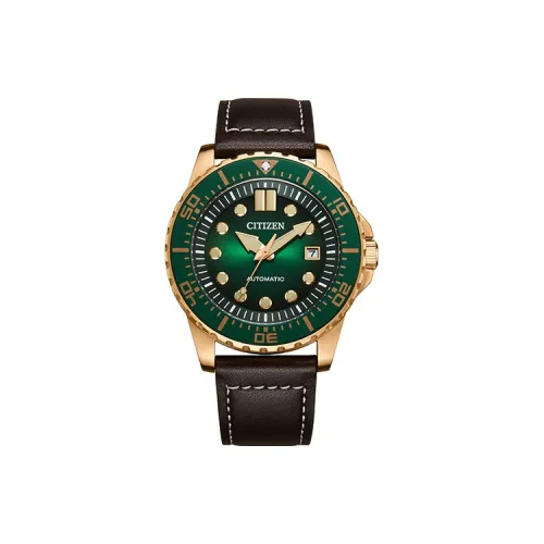 CITIZEN Механический Movement Унисекс Часы 44mm*13mm Зеленые