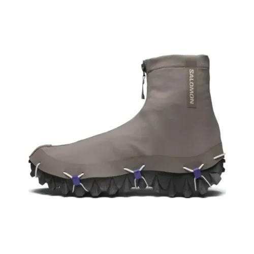 Salomon Collaboration SNOWCLOG ADVANCED Уличная обувь MID Топ Железно-серый/Серебристо-серый Облако/Синий Унисекс