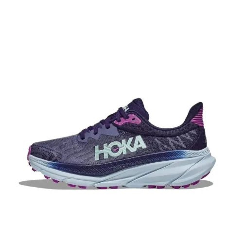 HOKA ONE ONE Challenger ATR 7 Амортизация Износостойкий Низкий Топ Беговые кроссовки Женские Темно-фиолетовый