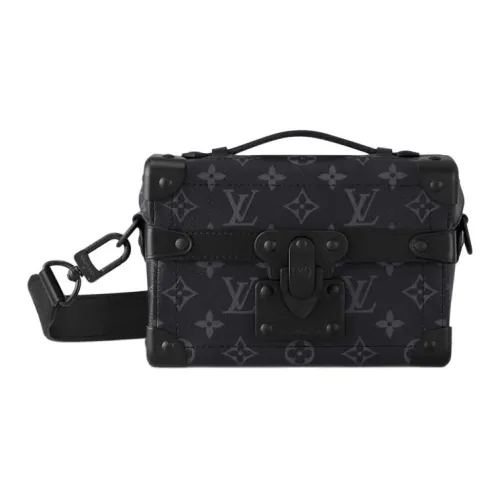 LOUIS VUITTON Monogram Eclipse Покрытый холст Курьерская сумка Сумка через плечо Сумка для мужчин Черный