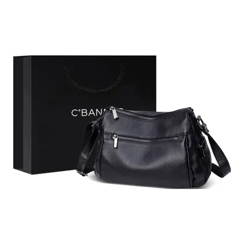 C°BANNER Сумка через плечо из синтетической кожи с коровьей кожей большая женская черная