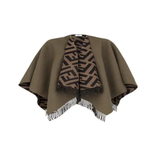 FENDI Шали Яшмовый Женские