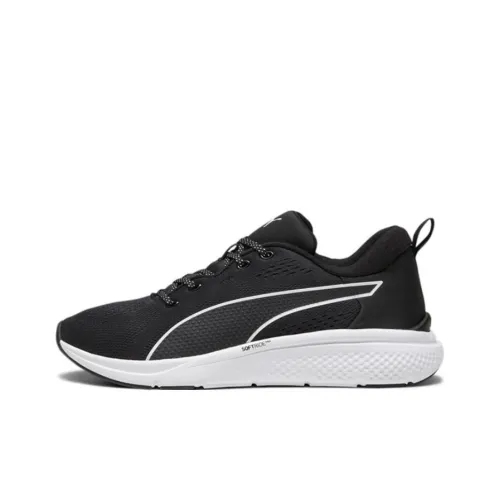 PUMA Softride Pro Slip-Resistant Abrasion-Resistant Low Top Casual Running Shoes Unisex Black White PUMA Softride Pro противоскользящие устойчивые к истиранию низкий топ повседневные беговые кроссовки унисекс черный белый