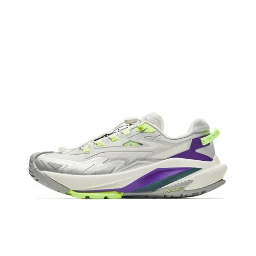 ANTA Mountain Exploration Амортизация Износостойкий Низкий Топ Походная обувь Женская Серый Фиолетовый Зеленый