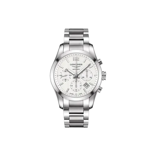 LONGINES Автоматический Механический Механизм Мужские Часы Watchmaking Tradition Collection 41 мм Серебряные