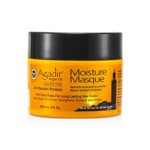 AGADIR Кератин Питательные Маска для Волос Защита Цвета После Окрашивания с Антиоксидантами и Увлажняющими Свойствами 236,6 мл