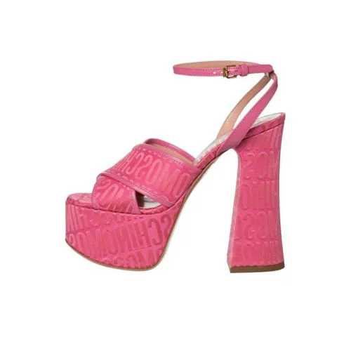 MOSCHINO One Ремешок Сандалии 14 см Женские Розовые