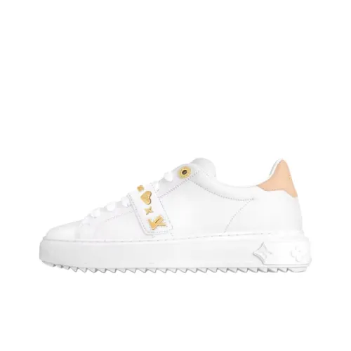 LOUIS VUITTON Time Out Low Топ Скейтборд Кроссовки Женские Белые
