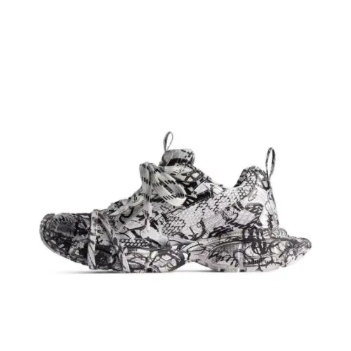 Balenciaga 3XL Толстая подошва Низкий топ Черный Мужской