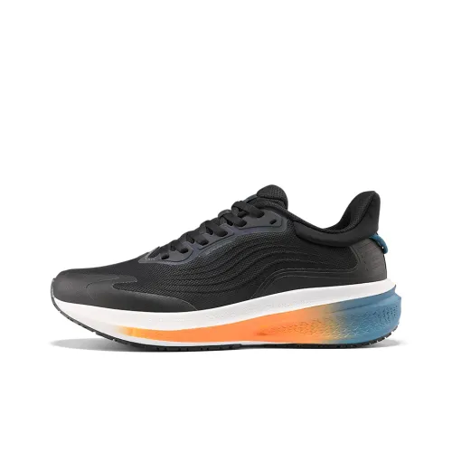 361° Амортизаторы Shock Absorbers Rebound Low Top Повседневные Беговые кроссовки Мужские Черные Оранжевые