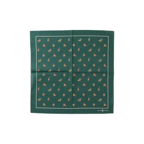 Polo Ralph Lauren Хлопковый шелковый шарф унисекс зеленый