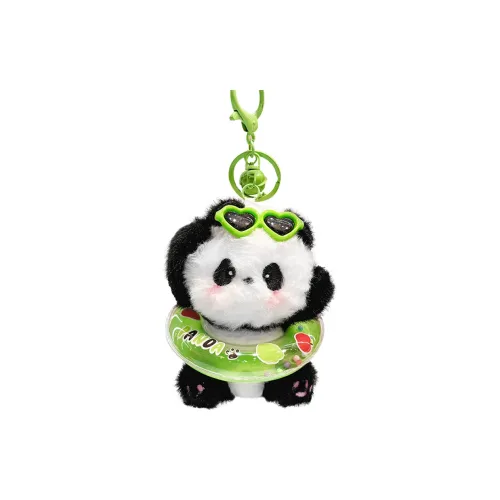 Jinnew Милый Очаровательный Летний Pool Вечеринка Панда Животные Брелок Куклы Плюшевый Брелок 11 см Рекомендуемая высота