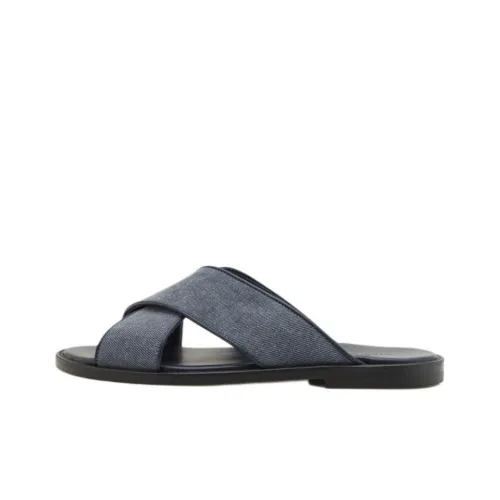 MANOLO BLAHNIK Слипоны Мужской Синий