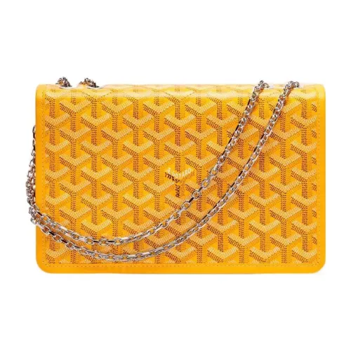 GOYARD Alexandre Iii Холст с кожей Сумка через плечо Женская Желтая