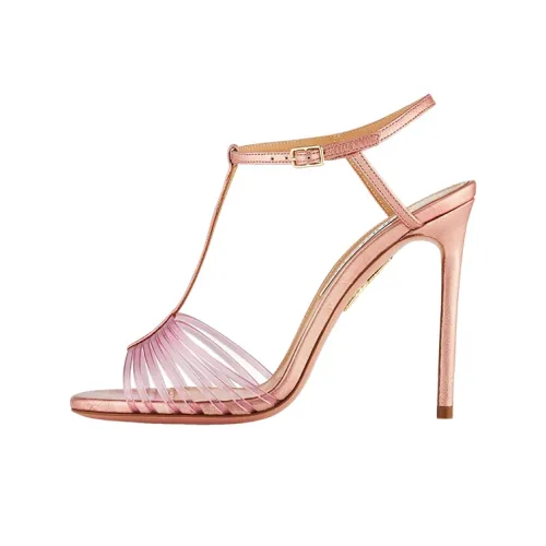 AQUAZZURA AMORE MIO One Ремешок Сандалии 10,5 см Женские Розовый