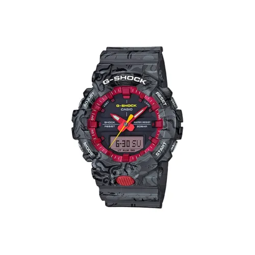 CASIO г Shock г Shock 35th Anniversary Коллекция Четыре Бога Кварцевый механизм Смольный ремешок Часы Мужские Черный циферблат