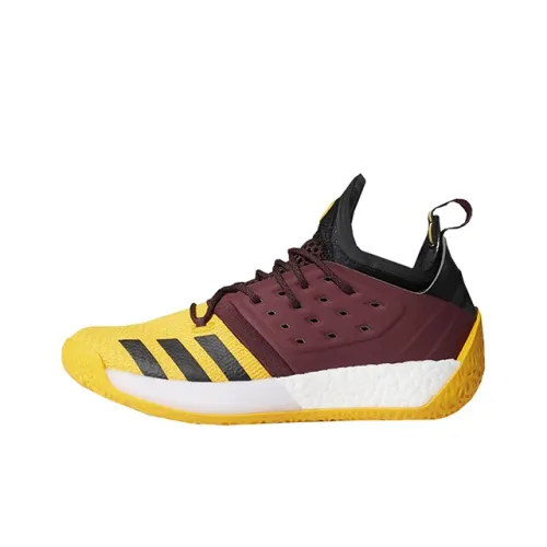 Adidas Harden Vol.2 Arizona State Harden 2 Arizona Slip Легкий Low Топ Баскетбольные кроссовки Мужской Желто-коричневый