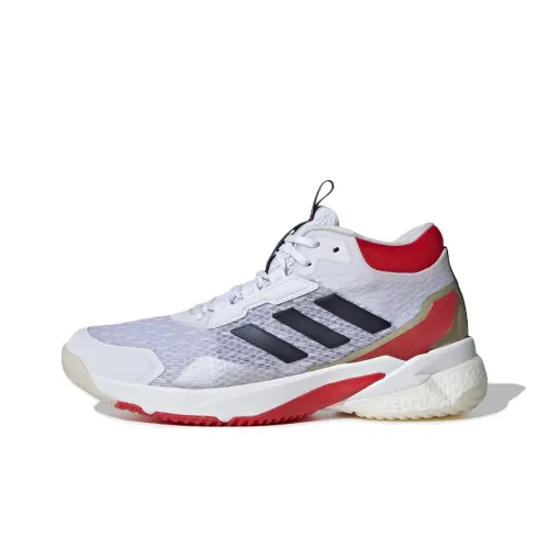Adidas Crazyflight 5 Slip-Resistant и Breathable MID Training Кроссовки Унисекс Белый Красный