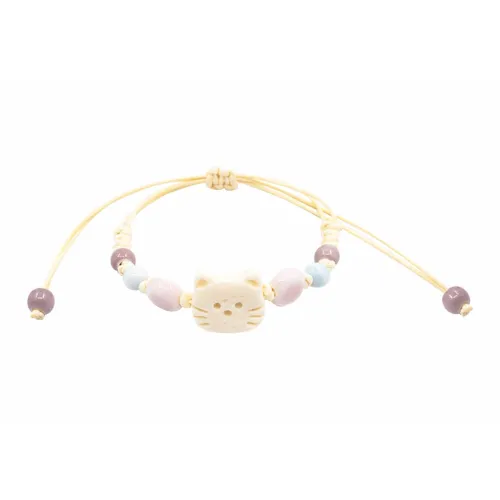 MUYAN Ткань Большой Кошка Лицо Браслет Женские